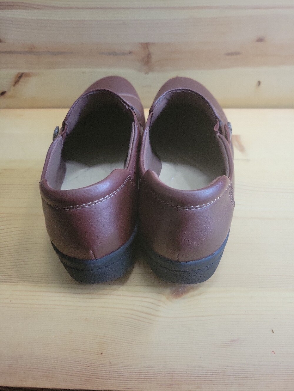 Womens clarks ultimate comfort collection brown lather slip on size 9W - Picture 6 of 11